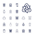 22 recycle icons vector image vector image