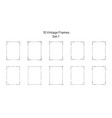 10 unique retro ornate frames rectangle template vector image vector image