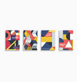 collection color contemporary covers templates vector image