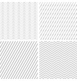 seamless patterns set vector image
