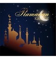 ramadan kareem greeting background vector image