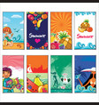 summer holiday templates vector image
