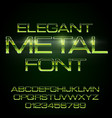 alphabet font vector image