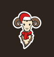 head of a mutton vector image