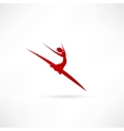 ballet dancer icon vector image