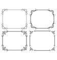 decorative frames vector image vector image
