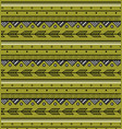 yellow triangle and arrow ethnic pattern vector image