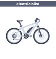 electric bike on white vector image