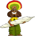 rastaman vector image vector image