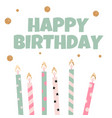abstract happy birthday background with glitter vector image