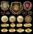 golden label retro vintage collection 2 vector image vector image