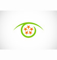 optic star round logo vector image vector image