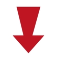 arrow isolated flat icon vector image vector image
