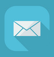 flat modern design with shadow email envelope vector image vector image