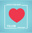 symbolic red heart vector image