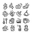cleaning icon vector image vector image