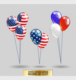 us patriotic balloons colored specially vector image vector image