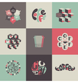 coffee emblems and labels - set of posters vector image