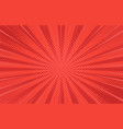 comics rays background with halftones summer vector image vector image