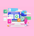 modern 3d of ui design vector image vector image