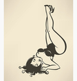 plus size pin up girl vector image vector image
