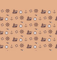 seamless pattern - marine theme vector image