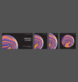 set of abstract trendy backgrounds vector image