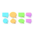 3d notification chat message or speech bubbles vector image