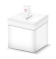 ballot box isolated on white vector image