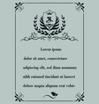 decorative frame in vintage style vector image