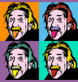 portrait albert einstein physicist chemist vector image vector image