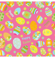 seamless multicolored pattern of easter eggs vector image