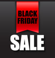 black friday sale design template vector image