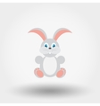 bunny flat icon vector image