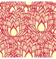 spring pattern with handdrawn flowers vector image vector image