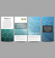 flyers set modern banners business templates vector image vector image