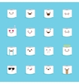 toilet paper emoji set funny emoticons vector image