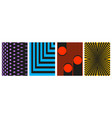 brutalist abstract geometric shapes background vector image