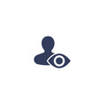 viewer spectator icon vector image