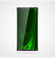 black smart mobile phone smartphone vector image