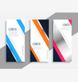 modern business vertical banners with text space vector image