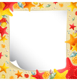 seashells in the sand vector image vector image