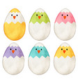 watercolor pastel easter eggs decorations vector image vector image