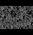 seamless pattern with slime and tentacles vector image