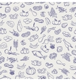 food seamless pattern vector image vector image