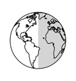 isolated planet sphere design vector image
