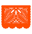 flower lines garland papel picado vector image vector image