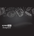 oktoberfest seamless pattern on the chalkboard vector image vector image