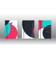 abstract low circle shape background vector image