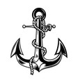 anchor isolated on white background design vector image